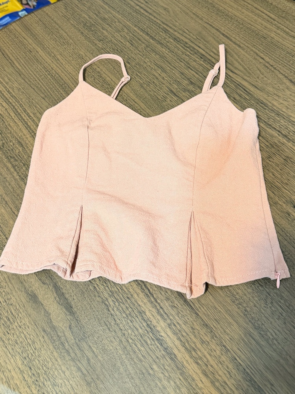 Lulu's Dusty Pink Textured Spaghetti Strap Cami